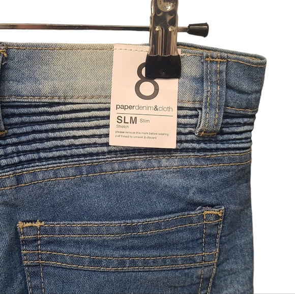New with Tags PaperDenim&Cloth Quilted Jeans size 8 Slim - Picture 4 of 8